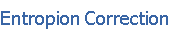 Entropion Correction